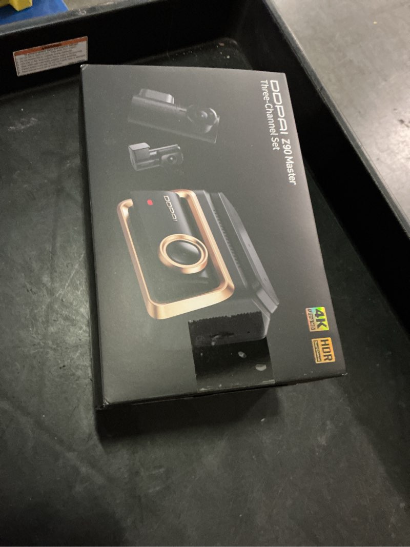 Condition photo showing New/Like New for ddpai 4k 3-channel dash cam,dashcam for cars with 128g emmc+cpl,front & rear & inside(2160p+2160p+1080p),dual starvis 2 sensors imx678 + imx678,ai isp night vision,adas, wifi 6, 4g lte,z90 master 3ch