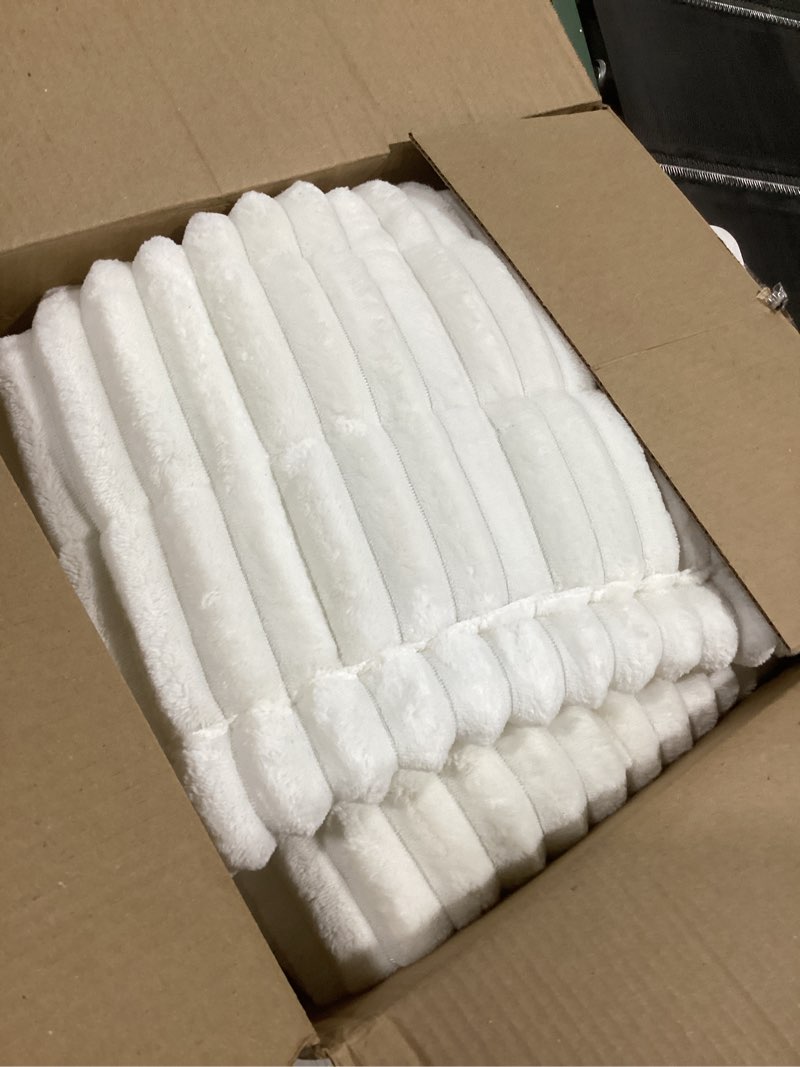 Condition photo showing Good Condition for Smiry Couch Cover for Dogs Washable, Non Slip Fuzzy Pet Couch Covers for 3 Cushion Sofa Pet Friendly, Thick Soft Sofa Slipcovers Cushion Protector (White, 27.6" x 88") White 27.6" x 88"