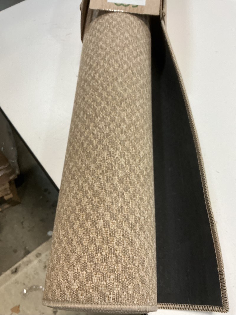 Condition photo showing Good Condition for Color&Geometry Large Front Door Mat Indoor Entrance Non Slip Rubber Backed, 32"x48" Indoor Door Mats for Entryway, Dirt Trapper Double Doormat, Washable Front Door Rugs, Khaki (Rolled-up NO Creases) 2'8" x 4' (Rectangular) Khaki