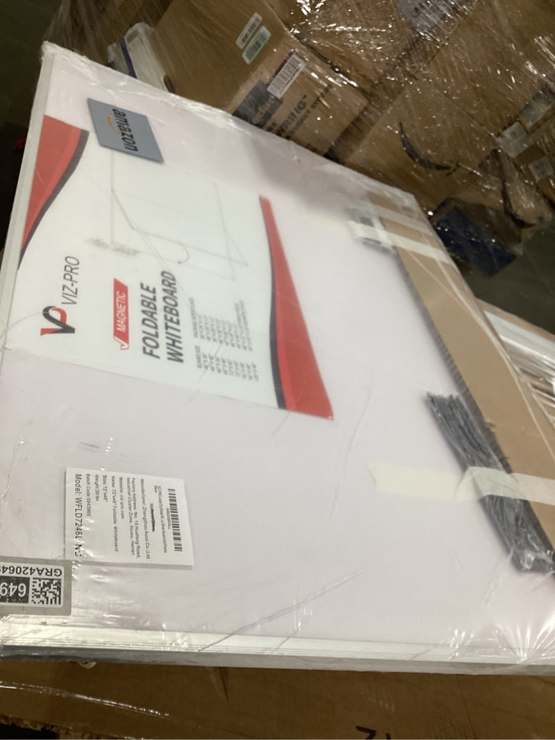 Condition photo showing Good Condition for viz-pro large magnetic whiteboard/foldable dry erase board, 96 x 48 inches, wall mounted white board for school office and home 8' x 4' 95"w x 47"h