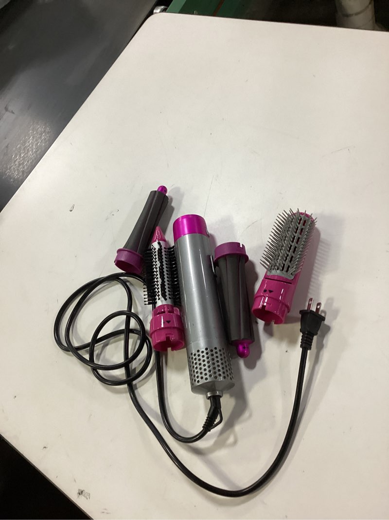 ((INCOMPLETE))Hair dryer hair straightener curling iron 5-in-1 kit