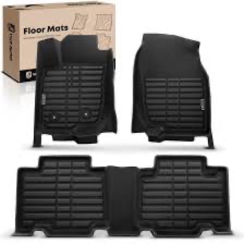 YHTAUTO Automotive All Weather Floor Mats Compatible with Toyota RAV4 2006-2012 5 Seats, Without 3rd