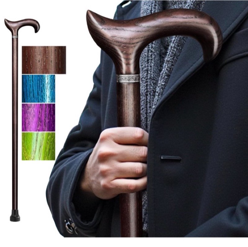 Walking Cane, Available in Multiple Inches Wooden Cane Support up to 500 Lbs, Suitable for Fancy Wooden Walking Cane for Men and Women with Extreme Demands