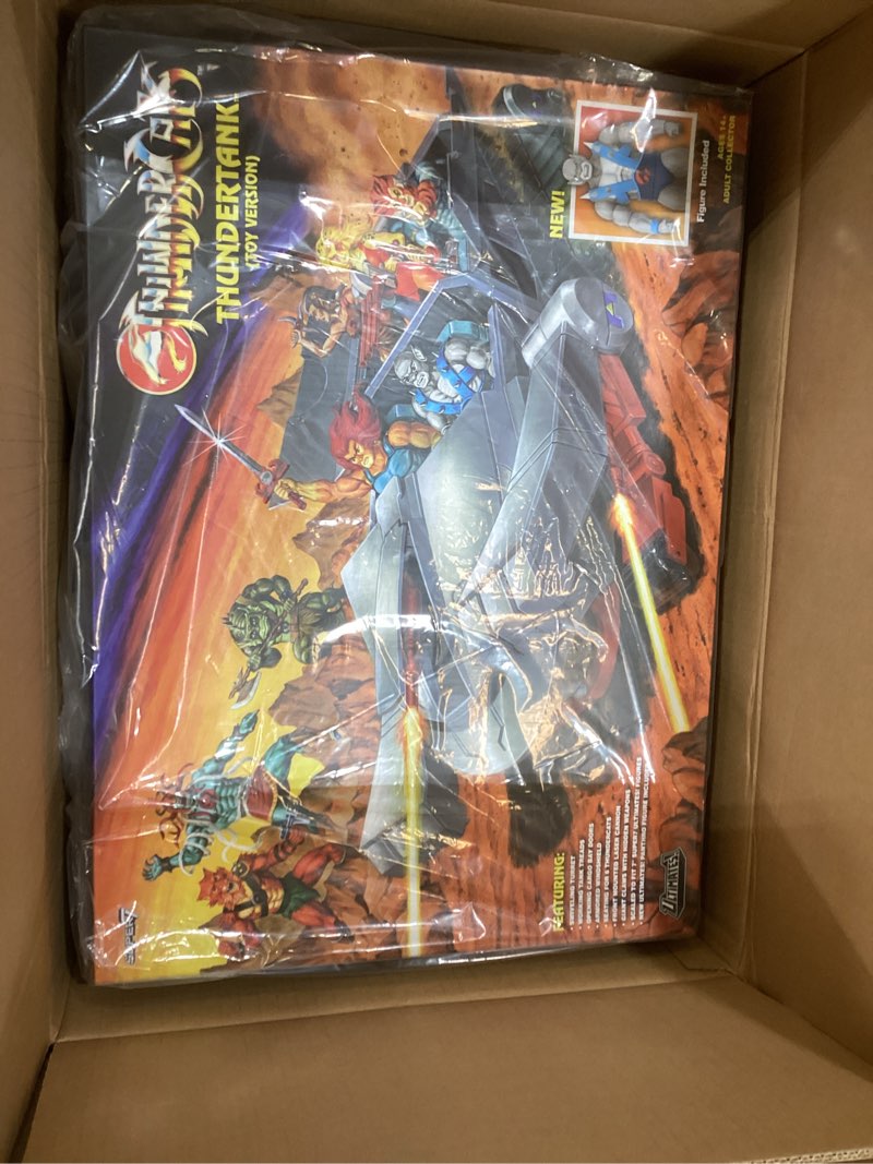 Condition photo showing Good Condition for super7 ultimates! thundercats thundertank and panthro (toy version) - 27" thundercats action figure with accessories - classic cartoon collectibles and retro toys - limited edition - amazon exclusive thundertank with panthro