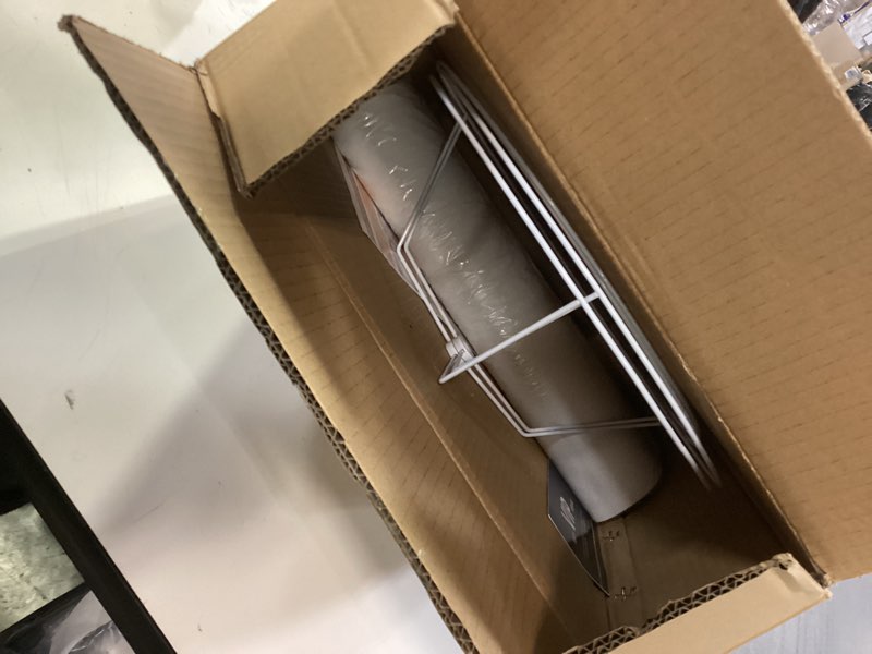 Condition photo showing New/Like New for Large Tall Drum Lamp Shades Set of 2, 14"x14"x16" Modern White Spider Fitter Shade, Fabric Table & Floor Lamp soft lighting lampshade for Bedroom, Living Room, Easy Assembly (Harp/Finial Not Included) White 14*14*16in