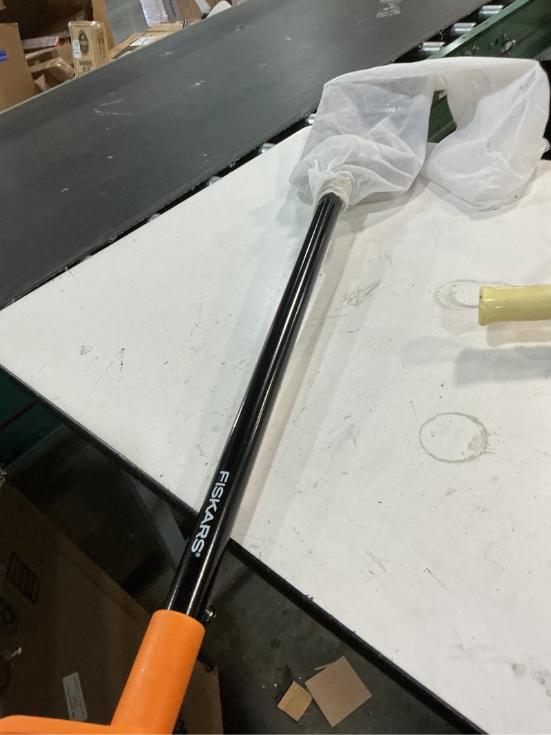Condition photo showing Good Condition for fiskars 47" spade garden shovel, steel flat spade with ergonomic d-handle, sharp blade square shovel for lawn edging, digging, heavy duty yard tool, easy cuts in grass and turf