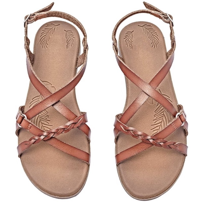 ataiwee women's flat slide sandals - fashion adjustable cross strappy braided flat summer shoes. 11