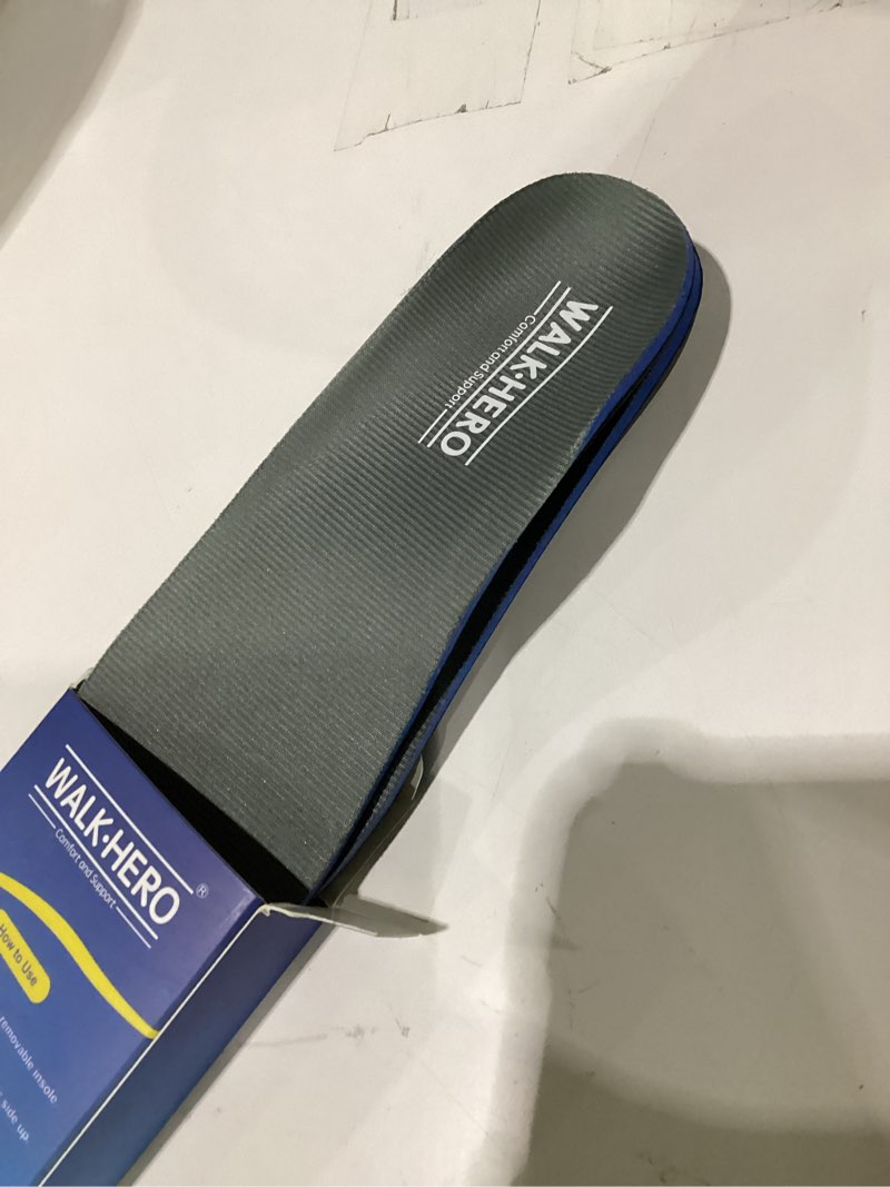 Condition photo showing Good Condition for plantar fasciitis feet insoles arch supports orthotics inserts relieve flat feet, high arch (mens 8-8 1/2 | womens 10-10 1/2) mens 8 - 8 1/2 | womens 10 - 10 1/2 gray