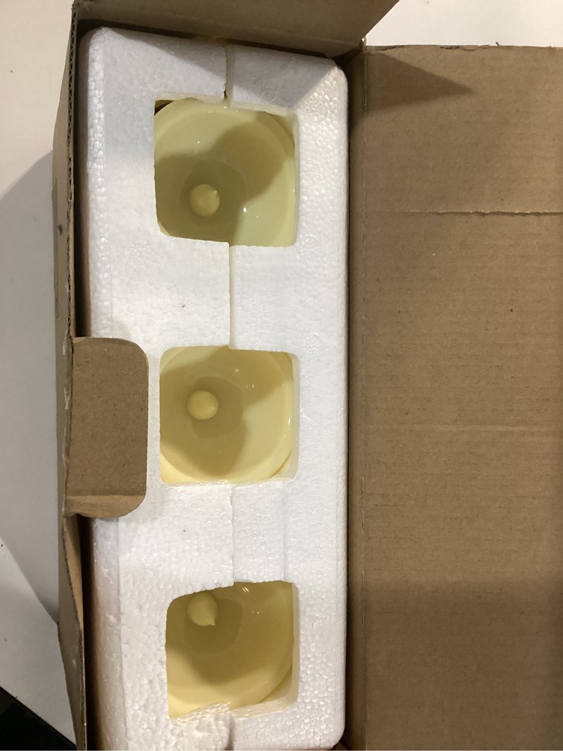 Condition photo showing Good Condition for lezonic rechargeable flickering flameless candles battery operated with remote and timer, pack of 3(d 3'' x h 4''5''6'') long lasting ivory white real wax led usb pillar candles ivory pillar