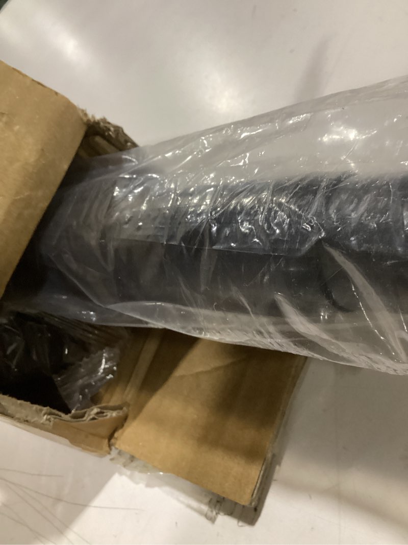 Condition photo showing Good Condition for Tension Curtain Rod 43-124 Inches Extra Long Black Heavy Duty Tension Rods Adjustable Curtain Rod No Drilling Spring Loaded Tension Rod for Windows Patio Hold Up Blackout Curtains and Non Slip 43 to 124 inches Black