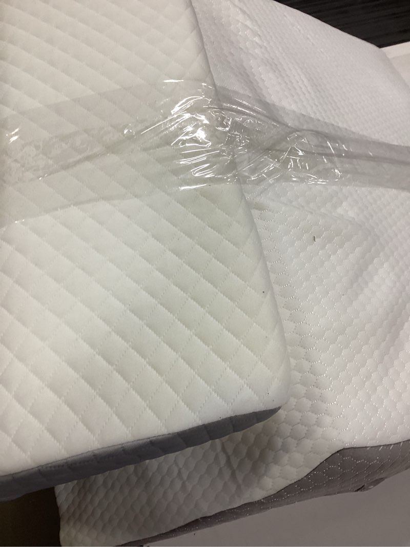 Condition photo showing As Is for Kolbs Bed Wedge Pillow for Sleep Apnea, Acid Reflux, and Back Pain Relief, with Chic Jacquard Cover - Headboard Gerd Pillow Wedges for Sleeping (Standard Width 7.5" Height)