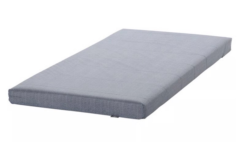 ågotnes foam mattress, firm/light blue, twin