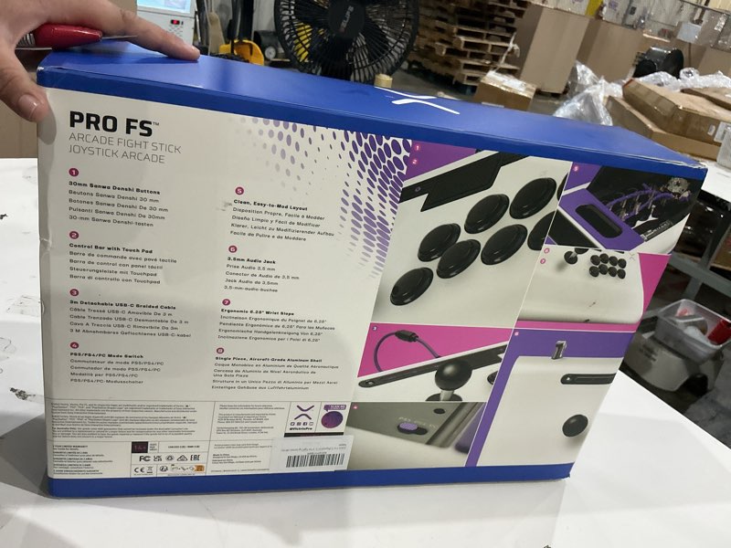 Condition photo showing Good Condition for victrix pro fs playstation esports fight stick for ps4, ps5, pc, durable aluminum, sanwa denshi buttons, ergonomic wrist slope, detachable joystick, tournament grade for fighting games (white) white pro fs (controller only)