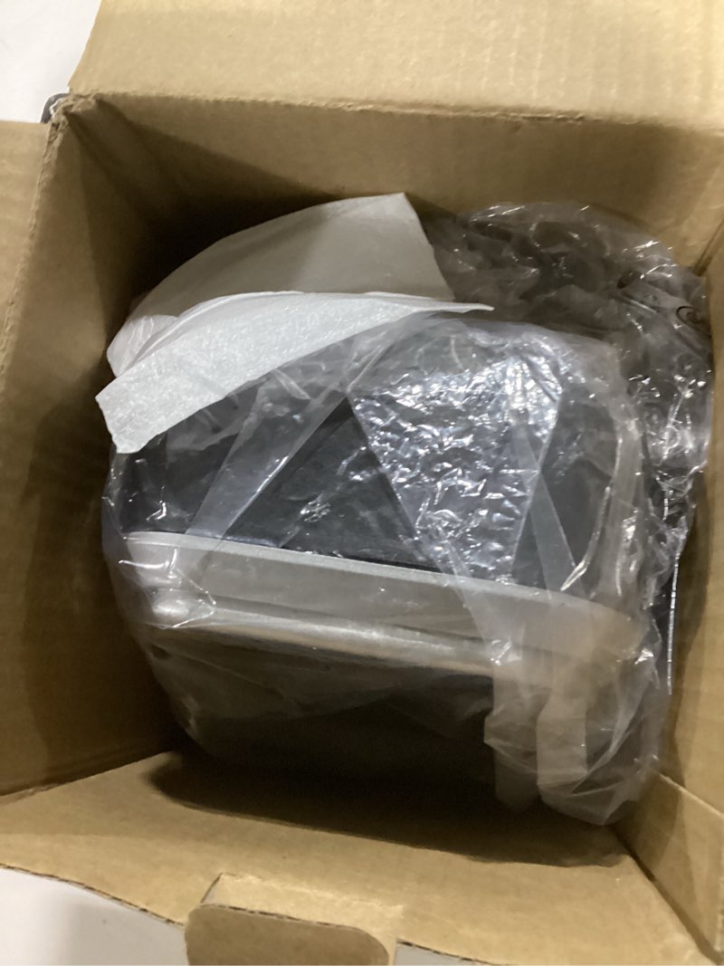 Condition photo showing New/Like New for Brightown 800W Plug in Heater with Remote - Outlet Space Heater with Touch LED Display, Small Electric Wall Heaters for Indoor Use with Adjustable Thermostat and 12H Timer for Bathroom Office Bedroom 1 Pack Silver