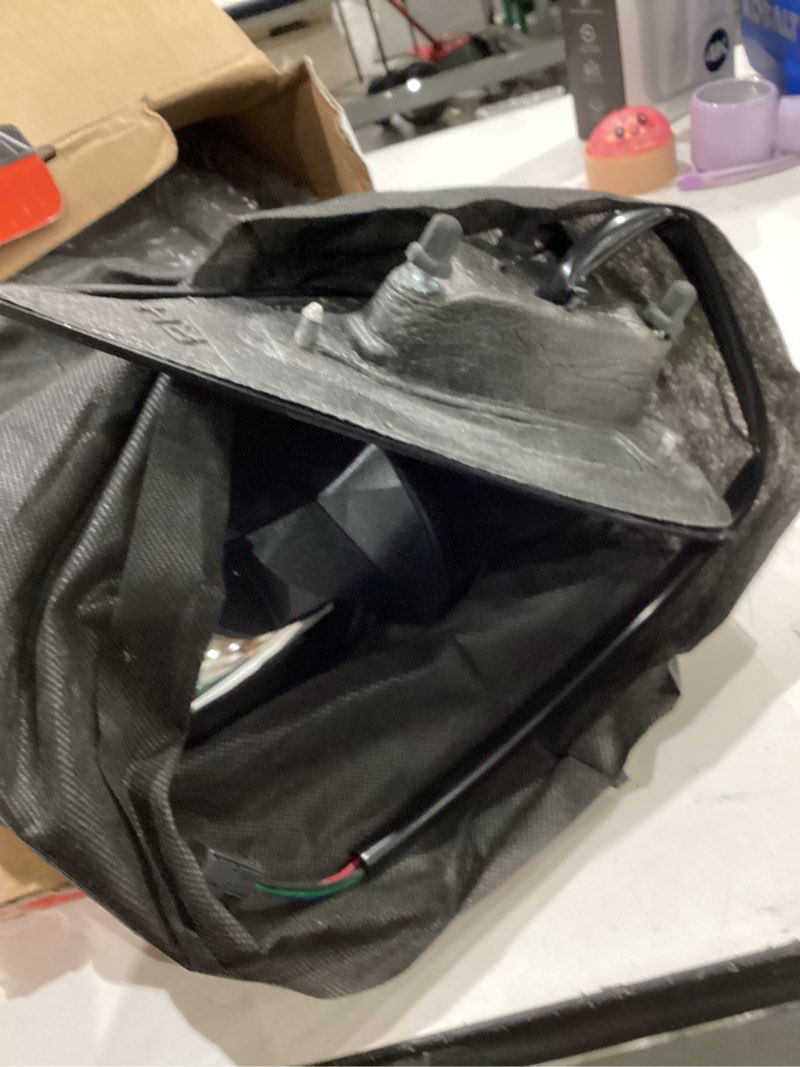 Condition photo showing As Is for a-premium passenger side power door mirror compatible with dodge | for durango 2011-2018 - heated manual folding black outside rear view mirror w/turn signal - replace# 5sh44tzzaf right passenger side