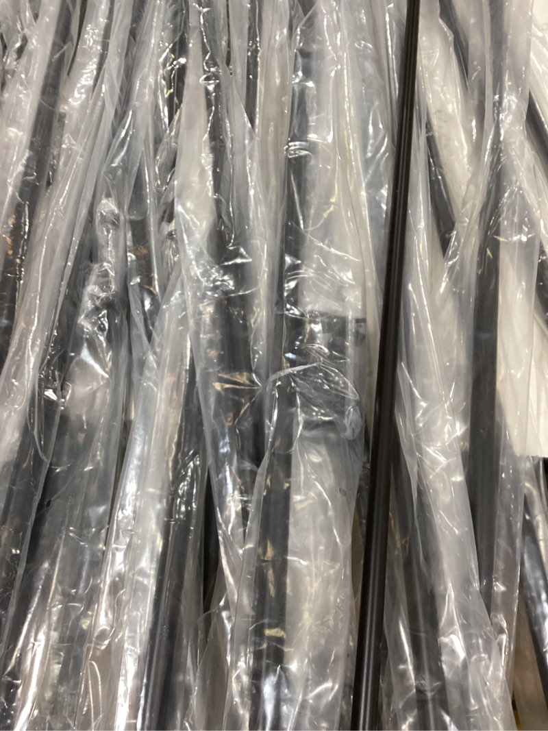 Condition photo showing New/Like New for Kenney Chelsea Ball End Window Curtain Rod - Adjustable for Windows 48 to 86 Inches, Extendable Set, Black 1-Pack 48-86" Black