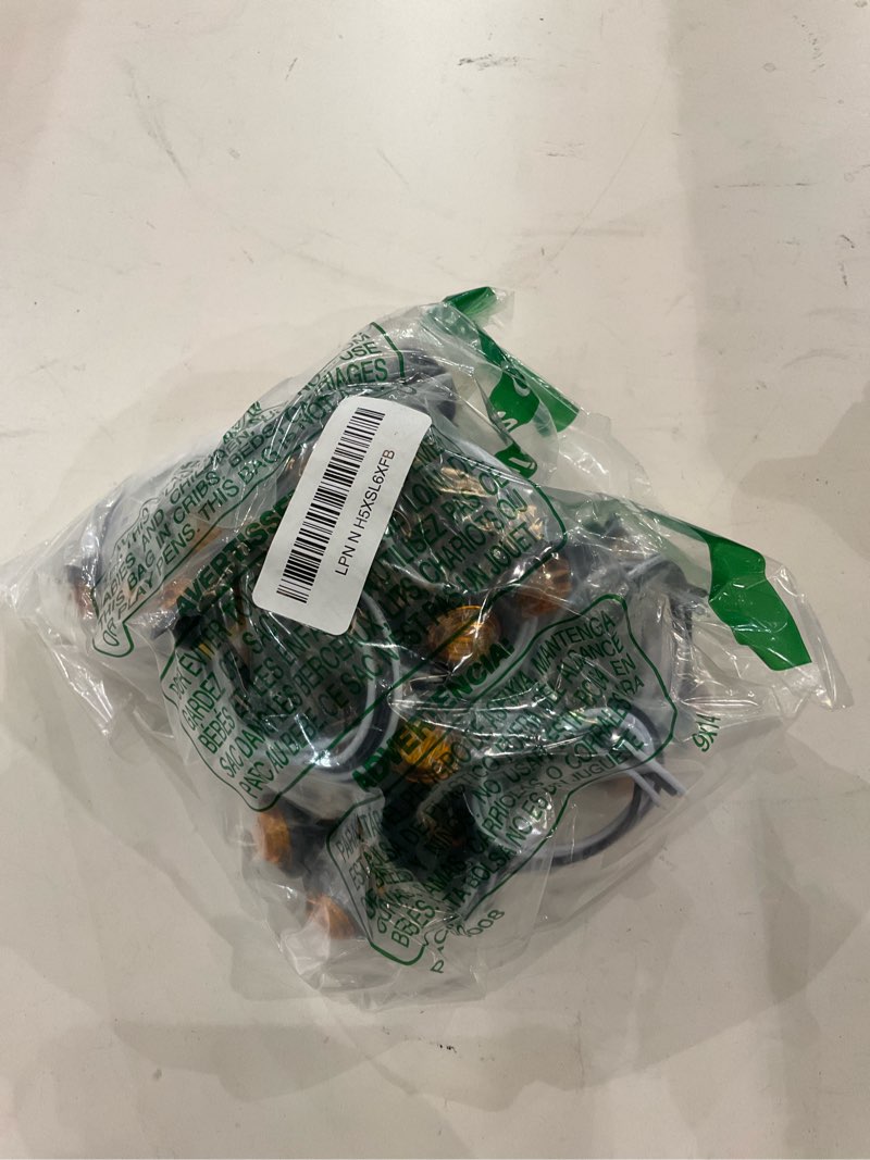 TMH 50 pcs 3/4 Inch Mount Amber 3 LED Mini Round Trailer Side Marker Indicator Lights Clearance Butt