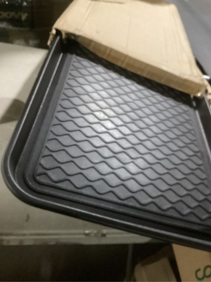 Condition photo showing Good Condition for All Weather Boot Tray – Large Water-Resistant Plastic Utility Shoe Mat for Indoor and Outdoor Use in All Seasons by Stalwart (Black) 