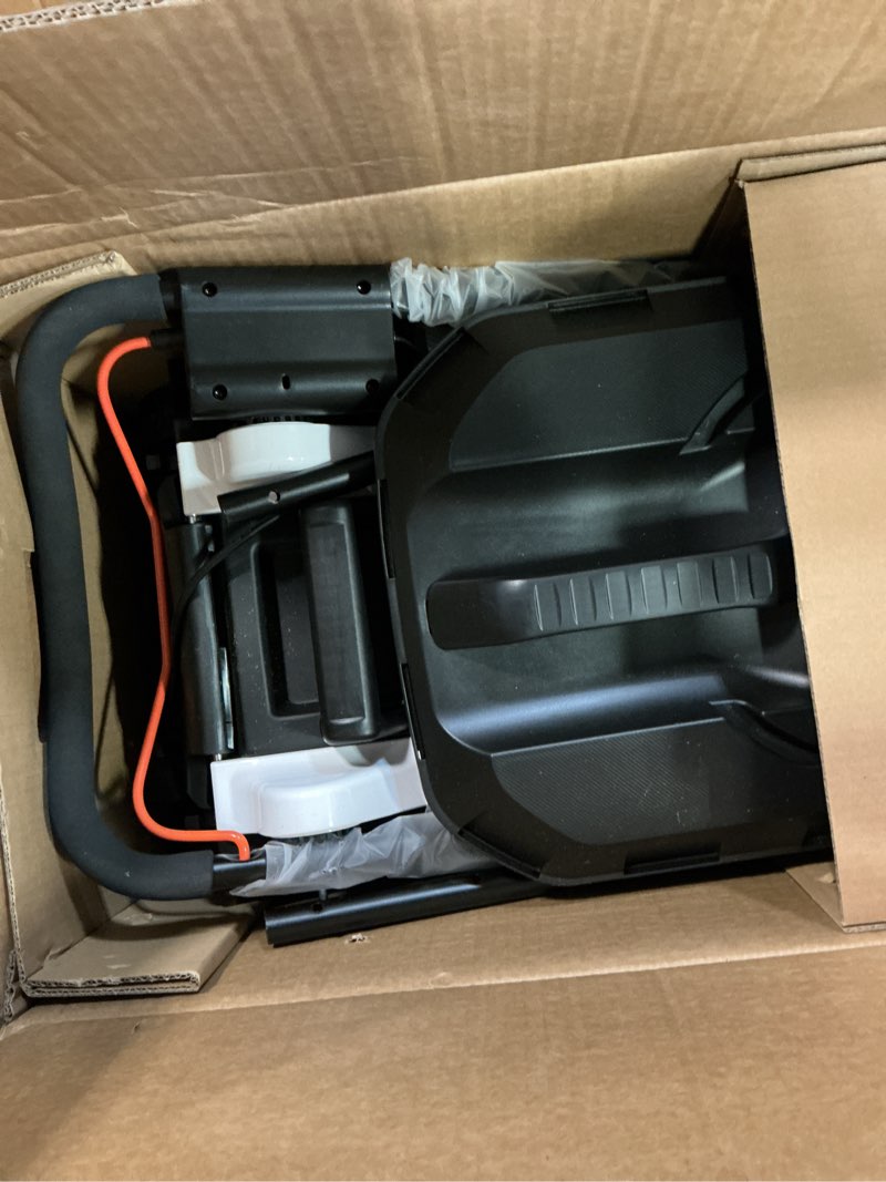 Condition photo showing As Is for litheli electric lawn mower cordless,grass cutter machine for 1600 sq.ft.lawnmower with brushless motor,13 in cutting width,8 gallon capacity,cutting height from 1 to 2.5 in, includes 1 4.0 ah battery black 13 inch