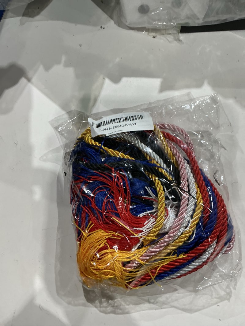 Condition photo showing New/Like New for foimas 6pcs graduation honor cord,graduation honor tassel cords bulk yarn cord for graduation students multicolored
