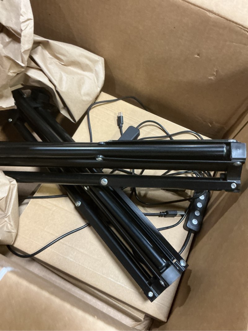 Condition photo showing New/Like New for 2pack led video light kit, hagibis 15w photography lighting kit, 78" dimmable studio lights with tripod, 2500-8500k stream light for video recording, game streaming, photography, tiktok, youtube