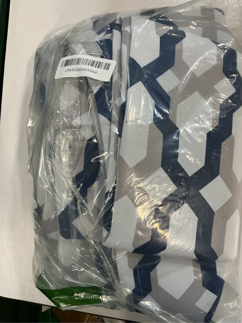 Condition photo showing Good Condition for driftaway mason thermal blackout grommet window curtains geometric trellis pattern 2 panels each 52 inch by 84 inch navy navy 52"w x 84"l (pack of 2)