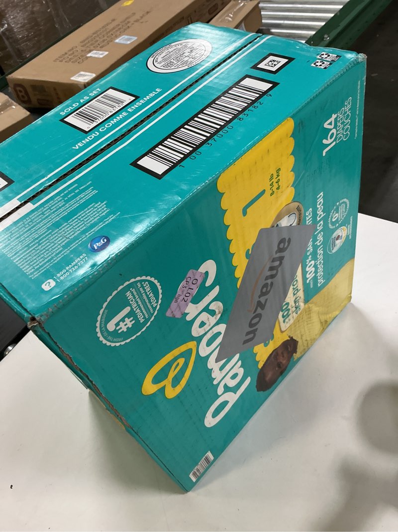 Condition photo showing New/Like New for Pampers Swaddlers Diapers, Size 1 (8-14 lbs), 164 Count, Absorbent, Keeps Baby Dry and Comfortable, Skin Safe Disposable Baby Diaper Size 1 164
