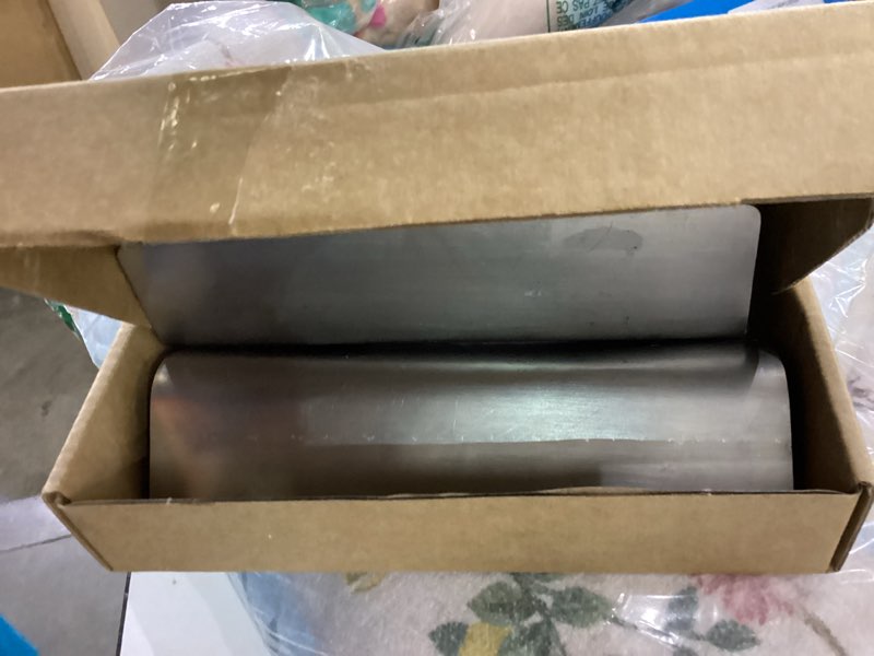 Condition photo showing As Is for 2 Pcs Garage Door Rodent Guard - Stainless Steel Mouse Barrier for Garage Door Bottom, Pest Proof Seal Strip with Screws & Drill Bit, Permanent Solution Against Rats/Snakes/Small Animals