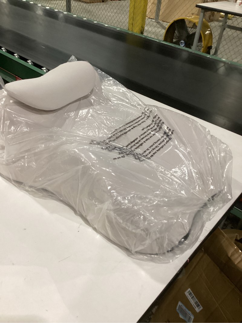 Condition photo showing New/Like New for Adult Memory Foam Ergonomic Wedge Prone Pillow, Bed Pillow for Sitting Up, Back, Neck, and Leg Pain Relief, Anti Snoring, Ideal for Massage, Reading, Sleeping, with Removable Washable Cover, Grey Gery(size S-m)