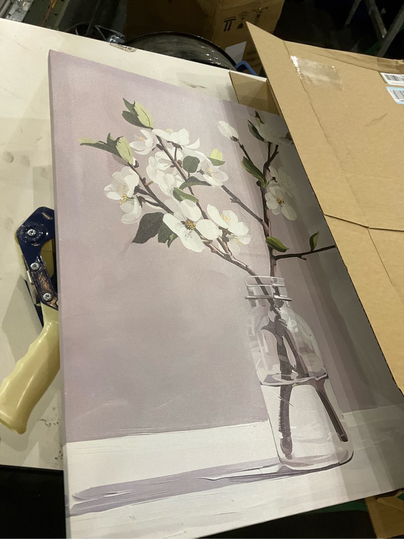 Condition photo showing As Is for daktenn Floral Canvas Wall Art Bathroom Wall Art Pictures Wall Decor Home Decor Wall Decor for Bedro