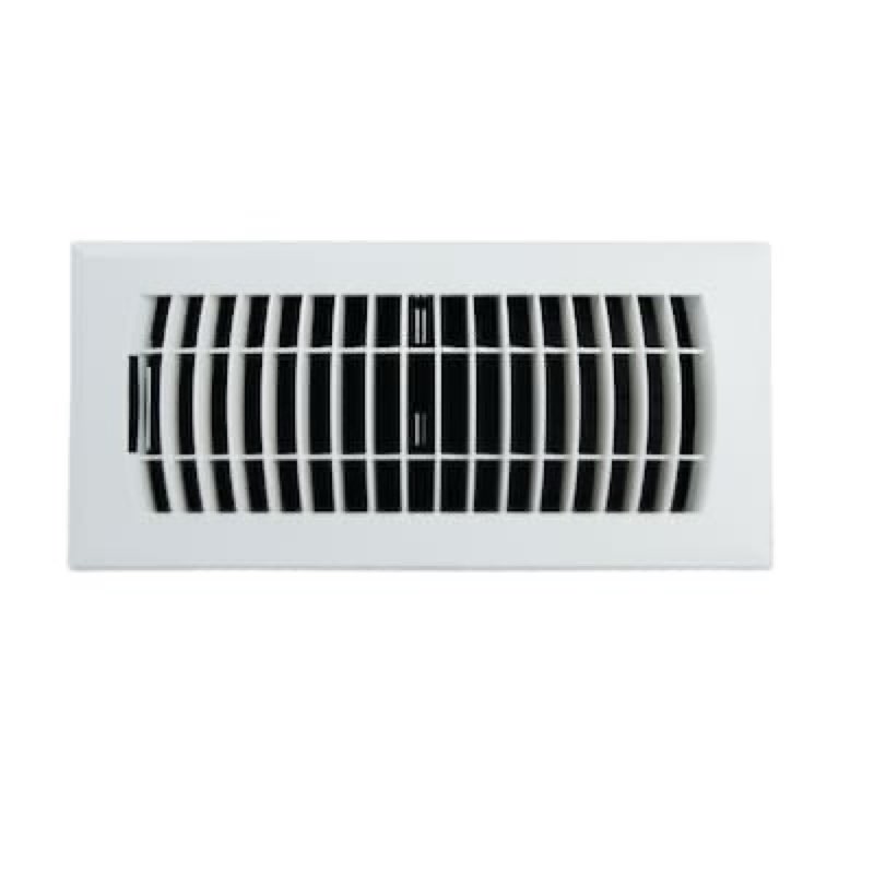 reliabilt 4-in x 10-in abs resin white floor register