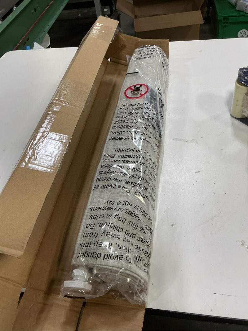 Condition photo showing Good Condition for lazblinds no drill roman shades for windows, cordless blackout window shades with uv protection, polyester fabric for bedroom & living room, 22" w x 64" h, beige blackout - faux linen - beige 22"w x 64"h