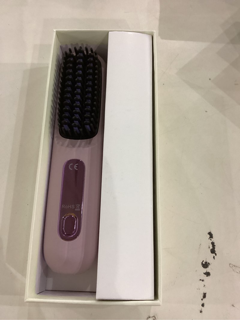 2026 upgraded go brush pro hair straightener brush - travel-friendly with lcd temperature display, p