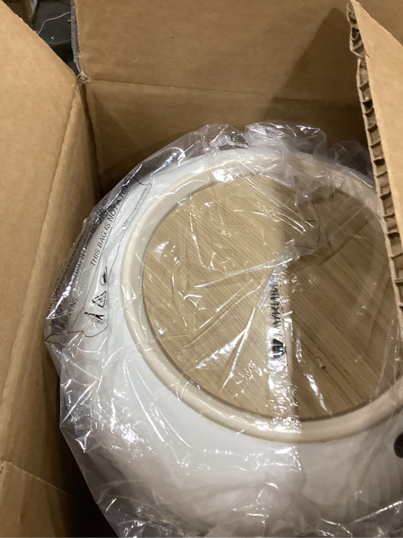 Condition photo showing Good Condition for Pukomc Smart Sensor Wastebasket, Convenient and Hygienic Easy to Use, Technology Sensor Waterproof Wastebasket Plastic Trash can for Kitchen, Bathroom, Bedroom, Living Room, Office and Outdoor 1 Pack white