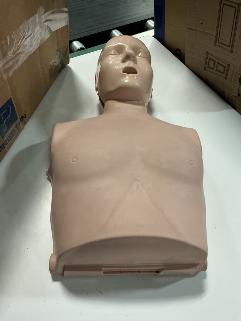 Condition photo showing As Is for mcr medical - cpr training kit w prestan ultralite w feedback cpr manikin, wnl essentials aed trainer, mcr accessories