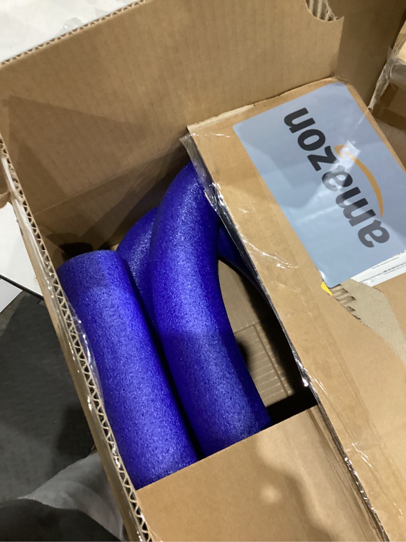 Condition photo showing As Is for Floating Pool Noodles Foam Tube 2-Pack, Thick Hollow Noodles for Floating in The Swimming Pool, 52" Inches Long Blue
