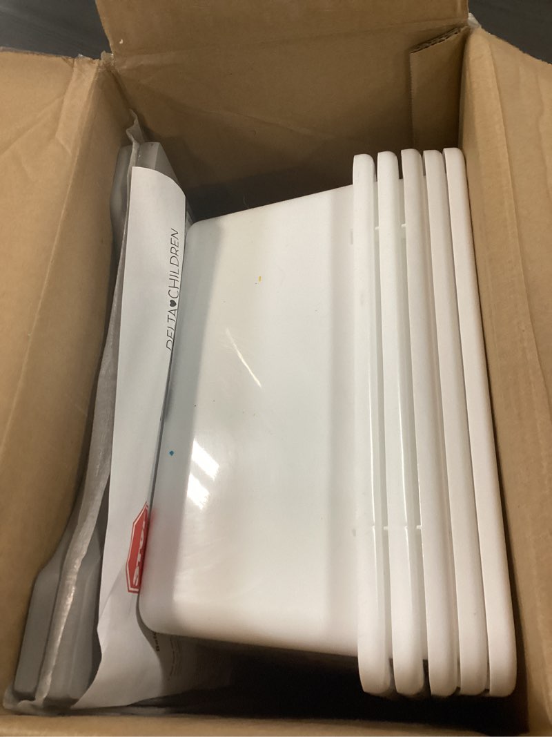 Condition photo showing As Is for delta children mysize 9 bin plastic toy organizer - greenguard gold certified, grey grey organizer