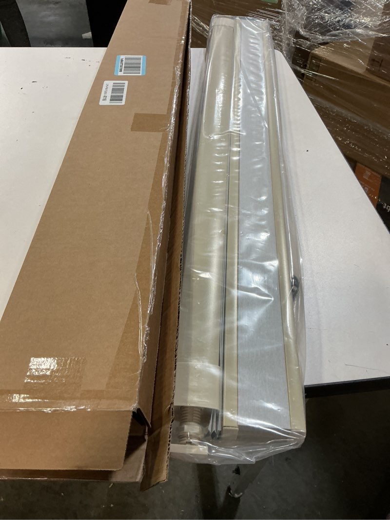 Condition photo showing New/Like New for lazblinds no tools no drill cordless cellular shades, top down bottom up (tdbu) honeycomb shades for home, blackout light blocking thermal insulation blinds for windows, 36" w x 64" h, beige blackout - beige 36" w x 64" h