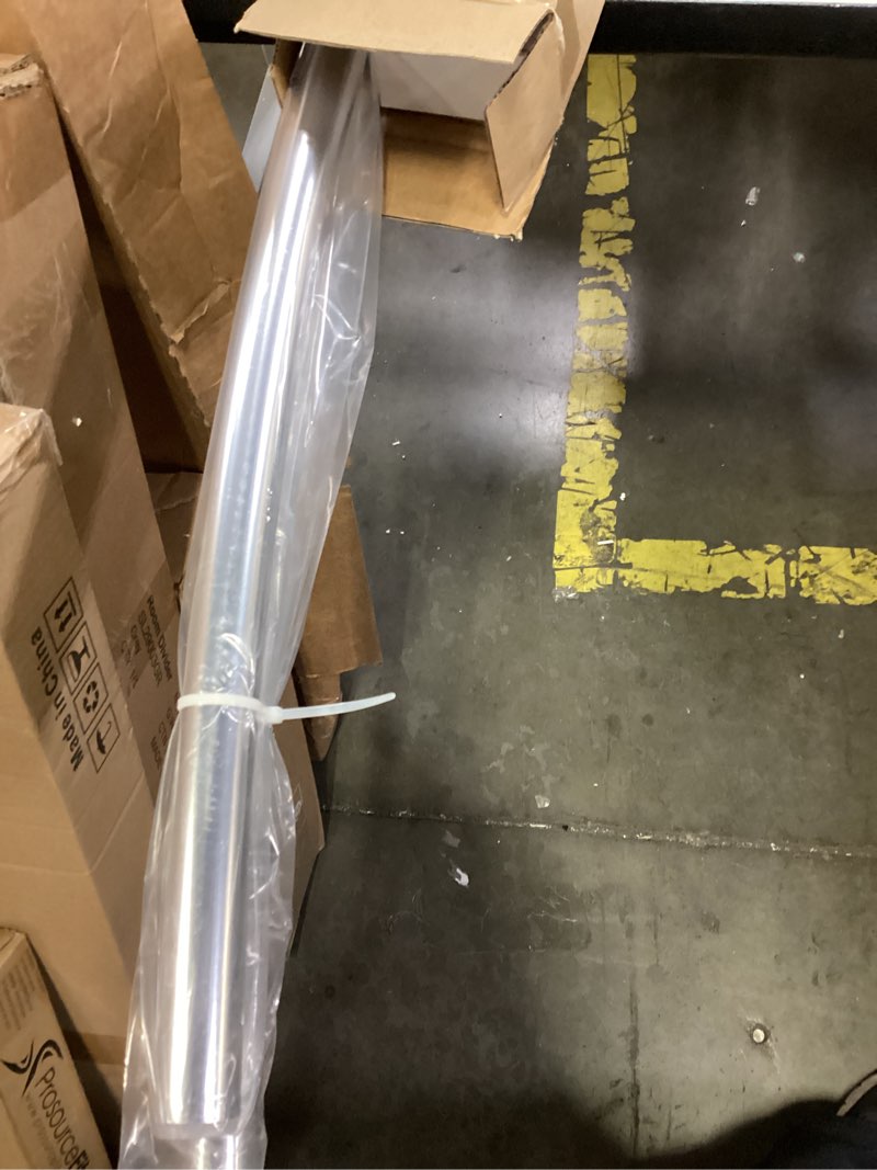 Condition photo showing Good Condition for Curved Shower Curtain Rod For Bathroom 38-72 Inches, Adjustable Length, Curved Shower Rod, Metal Rods&Brackets, Round Shower Curtain Rods, Rotate Bracket For Large Shower Space, Need Drilling, Chrome