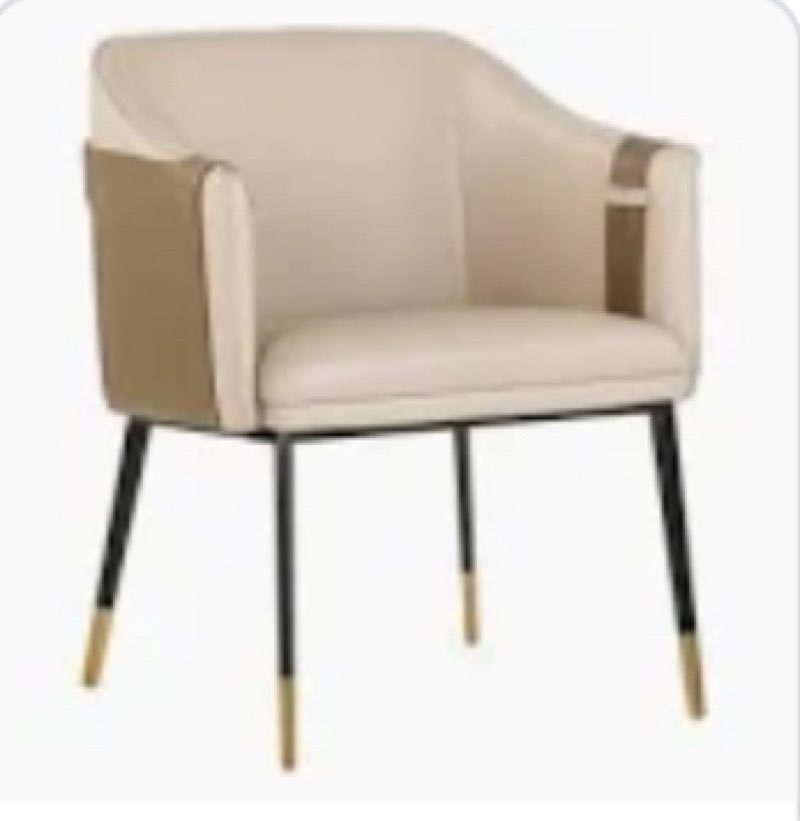 Carter Dining Armchair, Beige