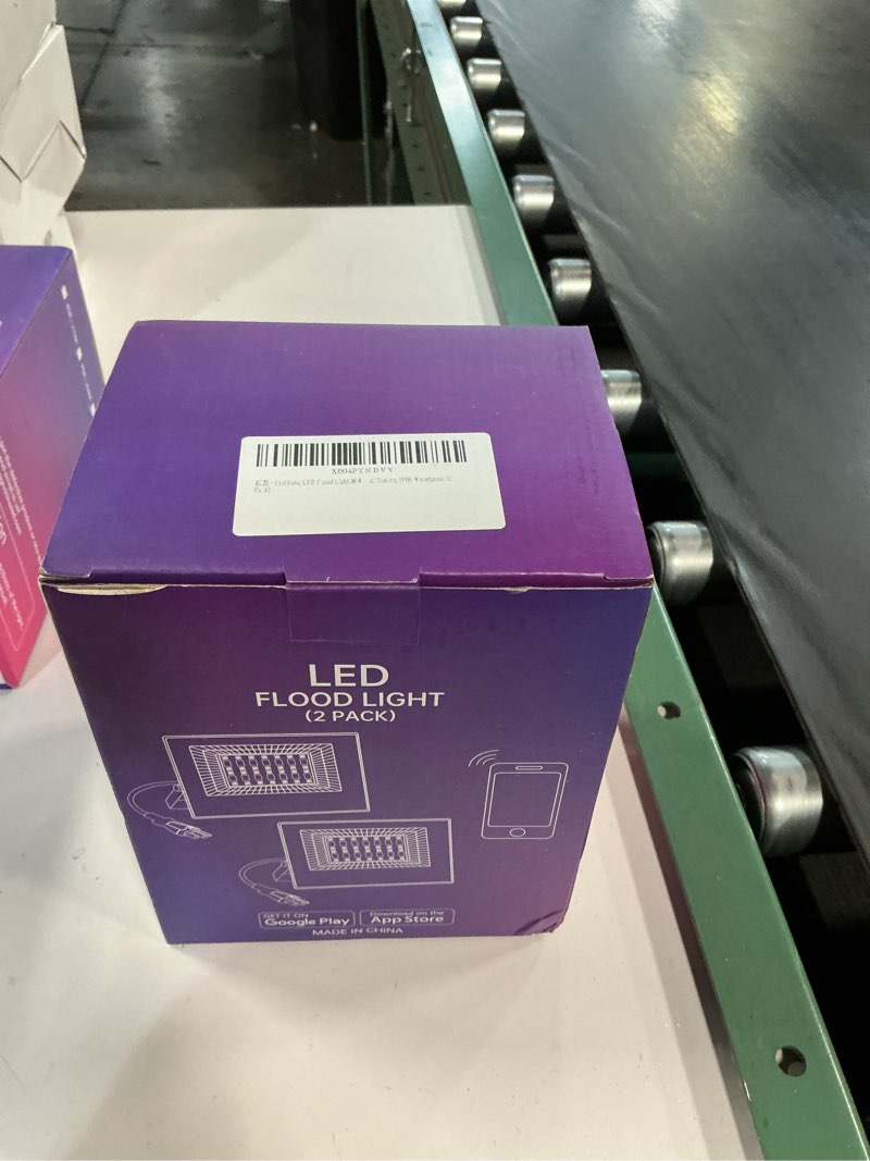 Condition photo showing New/Like New for LED Flood Light Outdoor 30W RGB Color Changing, Smart Floodlights RGBW 2700K 3000LM Warm White & 16 Million Colors, 43 Modes Stage Lights, Grouping, Timing, IP66 Waterproof (2 Pack) 30.0 Watts