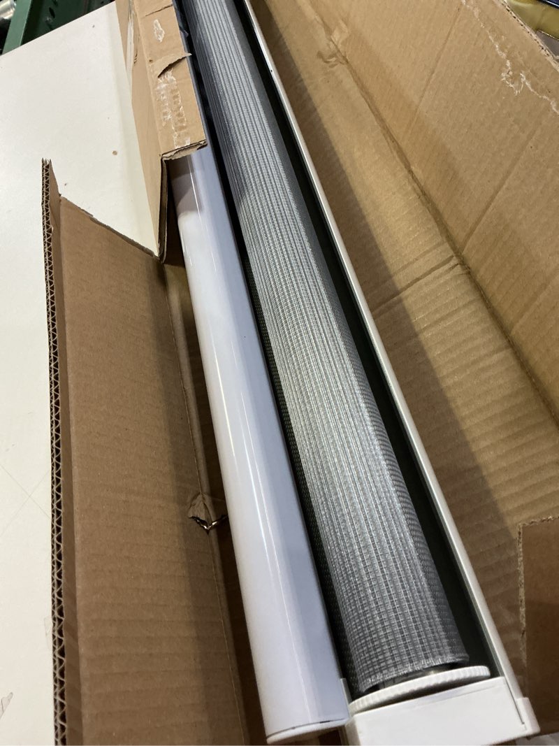 Condition photo showing Good Condition for LUCKUP Cordless Zebra Blinds Roller Shades for Window-Dual Layer Sheer Blinds Light Control with Valance Day Night Privacy Light Filtering Fabric, 39" W x 72" H, Dark Grey 39"W x 72"H Dark Grey-light Filtering