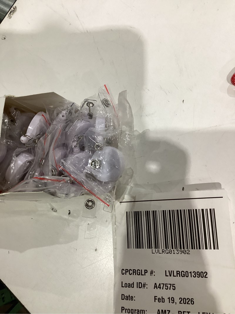 Condition photo showing New/Like New for Zonon 30 Pieces Retractable Badge Reel Clips ID Card Holder Reel with Metal Belt Clip for Hanging Cards Key Chains, Name Badge Holders for Nurses Teachers Students(White) Black 30