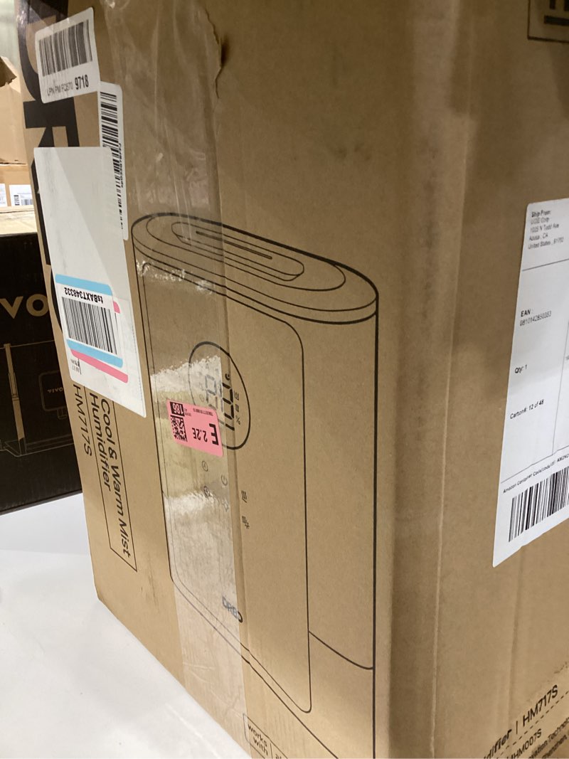 Condition photo showing As Is for Dreo 8L Smart Humidifier Large Room 600ft², HM717S, 80H Runtime Supersized Warm and Cool Mist Humidifiers for Bedroom Baby, 28dB Quiet Air Humidifier for Plants Indoor, Home, Whole House, Silver