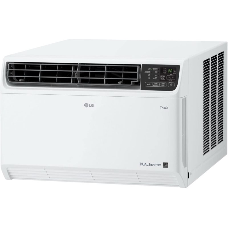 LG 14,000 BTU DUAL Inverter Smart Window Air Conditioner, 115V, Cools 700 Sq. Ft. for Bedroom, Living Room, Apartment, Quiet Operation, ENERGY STAR, works with LG ThinQ, Amazon Alexa and Hey Google