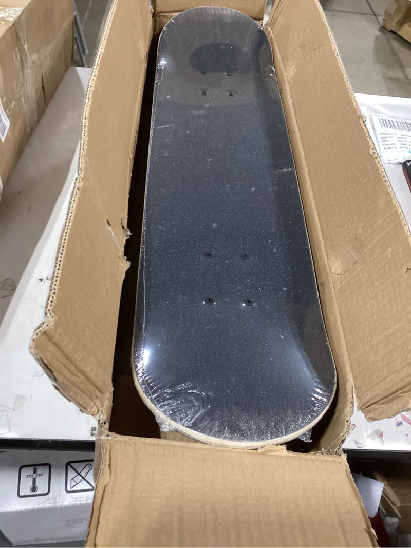 Condition photo showing Good Condition for skateboard for beginners, standard complete skateboard 31 inch double kick concave deck with 7 layer maple wood, smooth wheels & bearings shandian