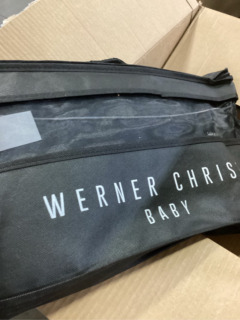 Condition photo showing New/Like New for Werner Christ Baby Stroller muff Made of Sheepskin - MOFFY Luxe is The Ideal Hand Warmer for Buggies Made of Medical Fur, Easy to use black