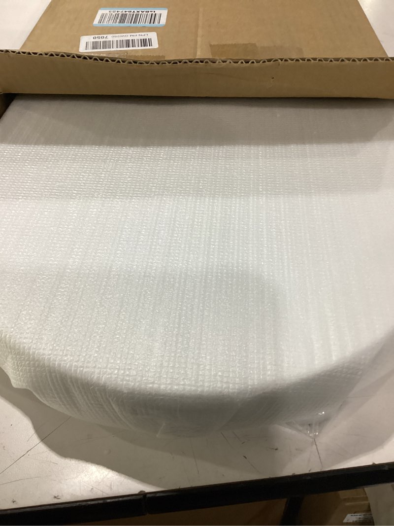 Condition photo showing As Is for u/d-shape toilet seat replacement, soft close quiet no slam, pp plastic heavy-duty anti-yellow, quick release easy install, fits 16.5”lx13.2“w medium round & elongated toilets – mins027
