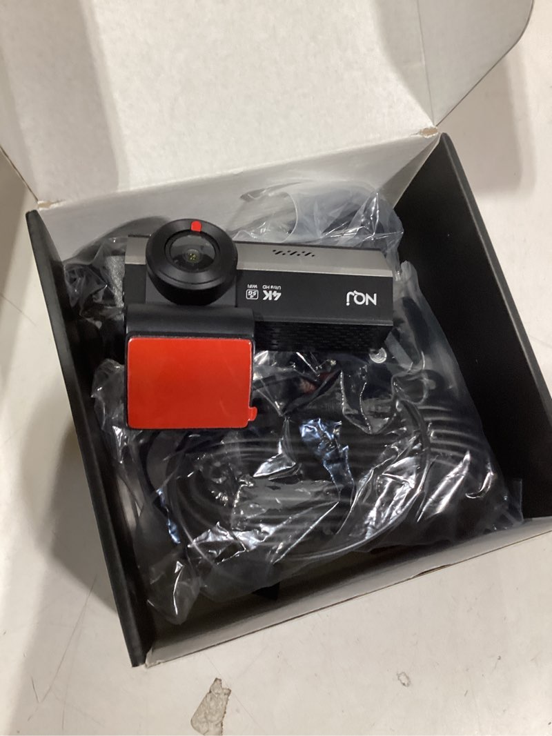 Condition photo showing As Is for Dash Cams Front and Rear, NQJ 4K+2K Dual Dash Camera for Cars w 64GB Card, 5GHz Wi-Fi & App, G-Sensor, 3.2” Screen, 24H Parking Mode, 170°Wide Angle, Night Vision
