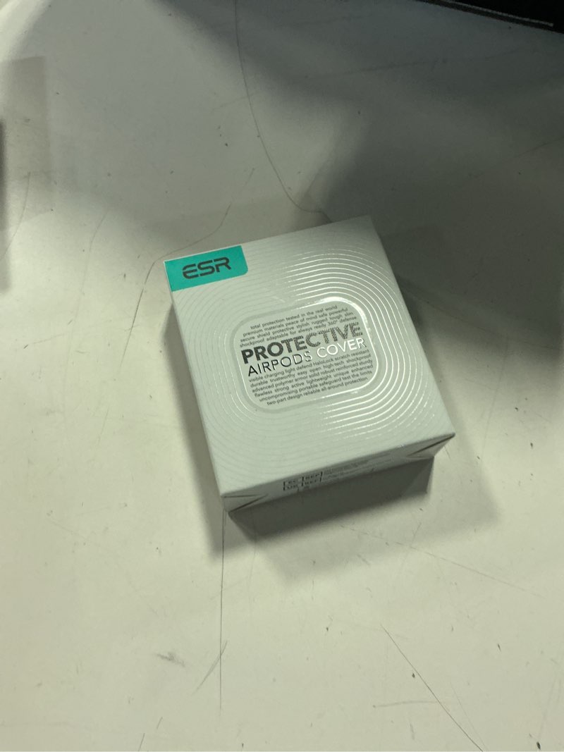 Condition photo showing New/Like New for esr for airpods pro 2nd generation case (usb-c/lightning cable), compatible with airpods pro case (2023/2022/2019), magnetic lid, full drop protection cover with carabiner, cloud series, white